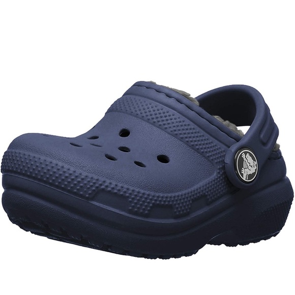 Crocs Kids classic lined clog navy size 6 - Picture 2 of 5